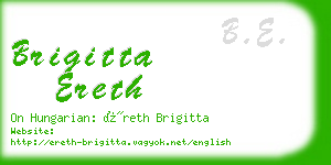 brigitta ereth business card